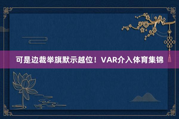 可是边裁举旗默示越位！VAR介入体育集锦