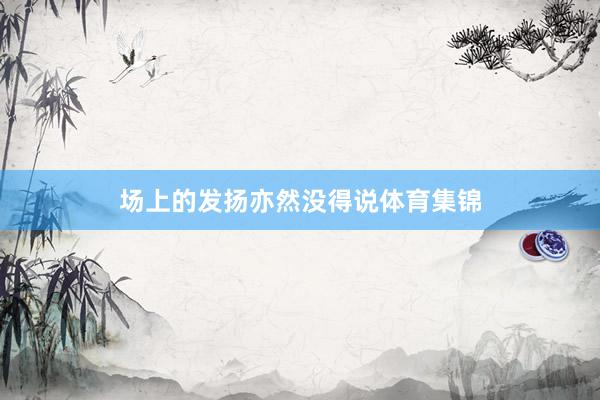 场上的发扬亦然没得说体育集锦