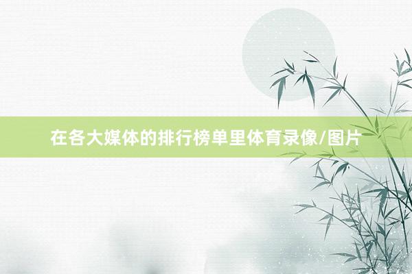 在各大媒体的排行榜单里体育录像/图片