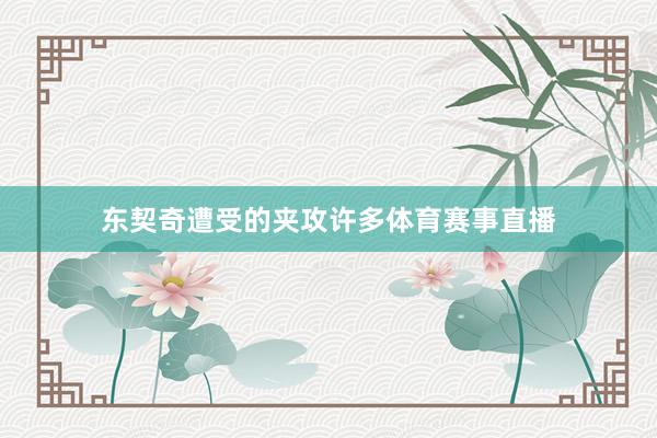 东契奇遭受的夹攻许多体育赛事直播