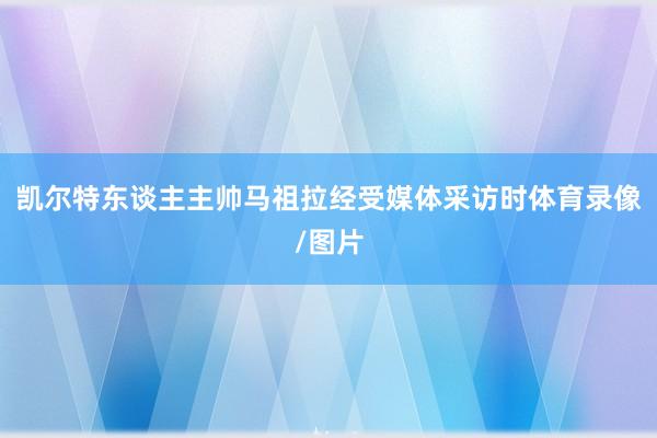 凯尔特东谈主主帅马祖拉经受媒体采访时体育录像/图片