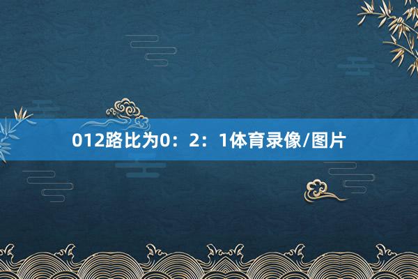 012路比为0：2：1体育录像/图片