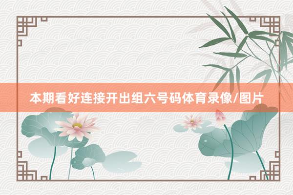 本期看好连接开出组六号码体育录像/图片