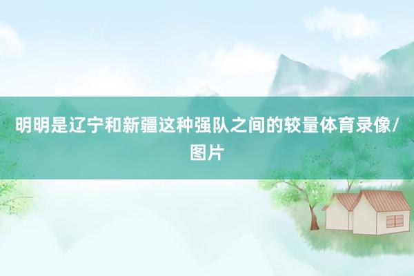 明明是辽宁和新疆这种强队之间的较量体育录像/图片