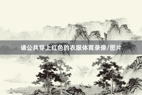 请公共穿上红色的衣服体育录像/图片