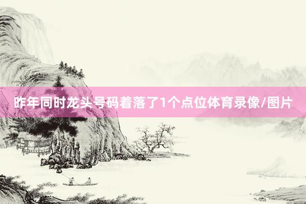 昨年同时龙头号码着落了1个点位体育录像/图片