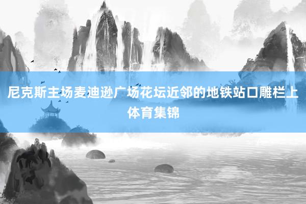 尼克斯主场麦迪逊广场花坛近邻的地铁站口雕栏上体育集锦