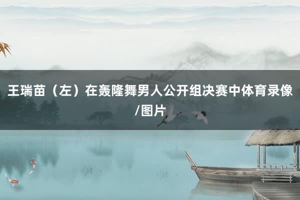 王瑞苗（左）在轰隆舞男人公开组决赛中体育录像/图片